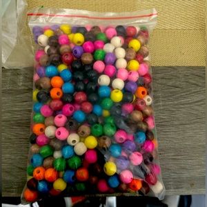 Wood Beads Mixed Color Round 8mm Bag of Approx. 50 grams